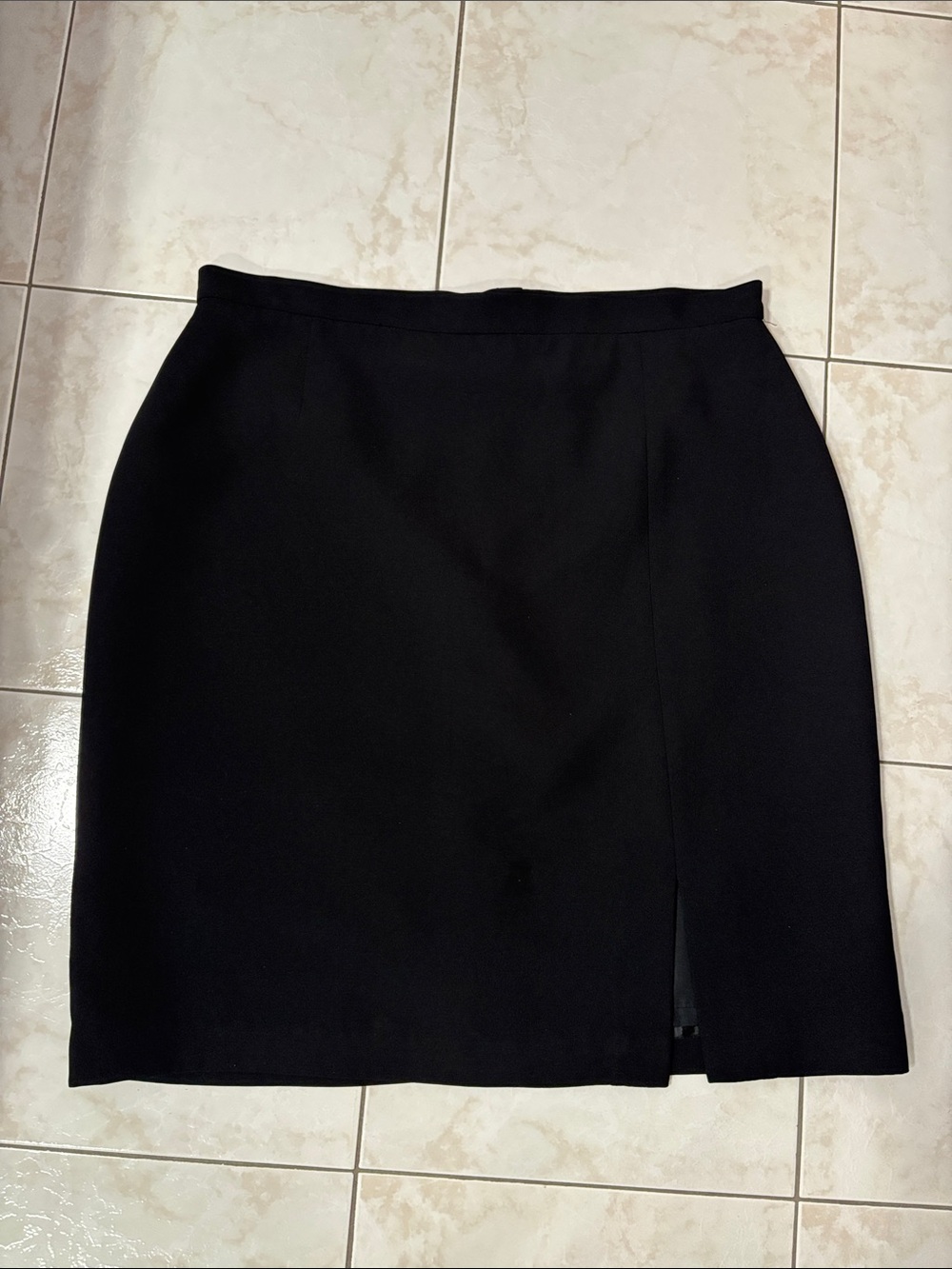 Vintage Mantles Classic Black Women's Lined Pencil Skirt Size 16